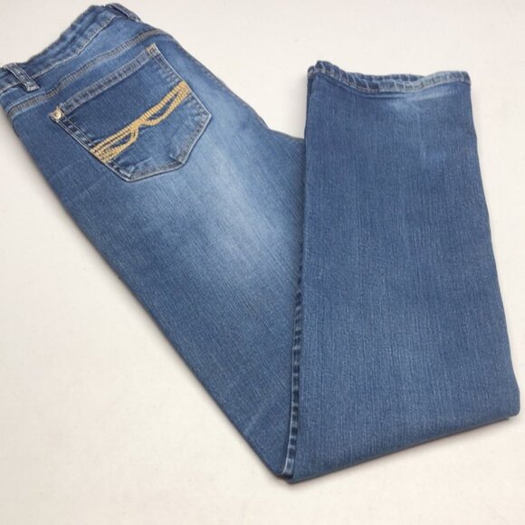 PREMIUM DAVID BITTON MISHA MID-RISE STRAIGHT LEG JEANS 30x30 - Picture 3 of 14
